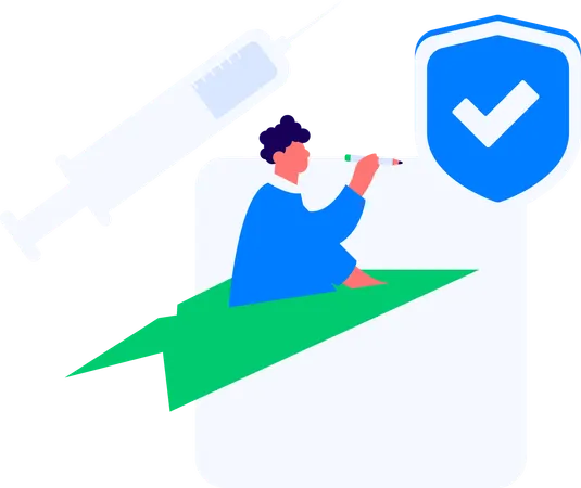 生命保険  イラスト