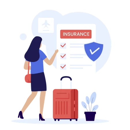 Flat Design Of Travel Insurance Concept Illustration For Websites Landing Pages Mobile Applications Posters And Banners Trendy Flat Vector Illustration Illustration