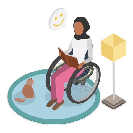 Life With Disability  Illustration