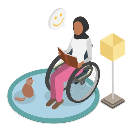 Life With Disability  Illustration