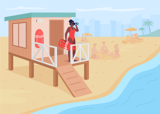 Lifeguard Illustration