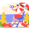 illustrations of lifeguard