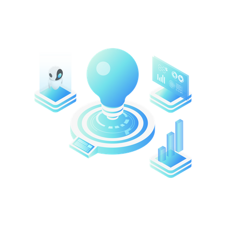 Lightbulb data analysis  Illustration