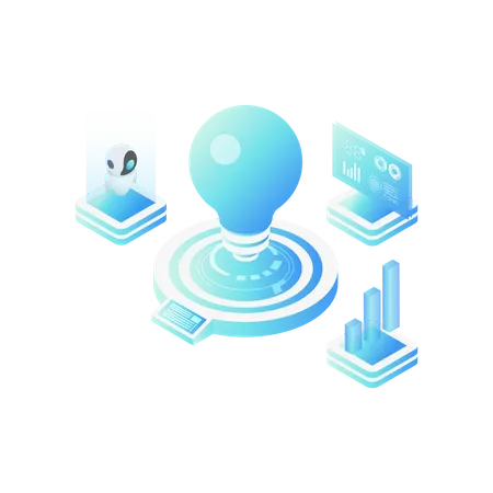 Lightbulb data analysis  Illustration