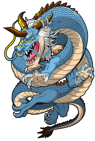 Lightening Dragon Illustration