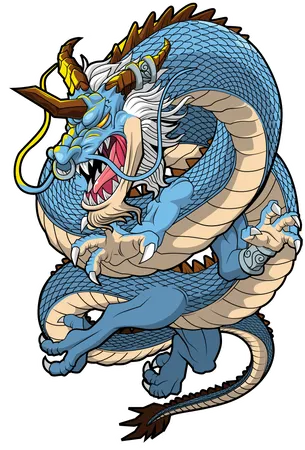 Lightening Dragon  Illustration