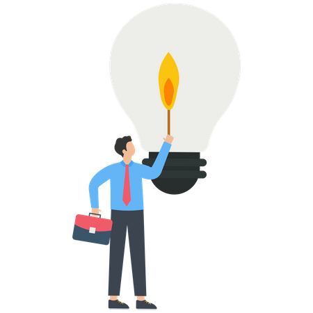 Lighting up creativity  Illustration