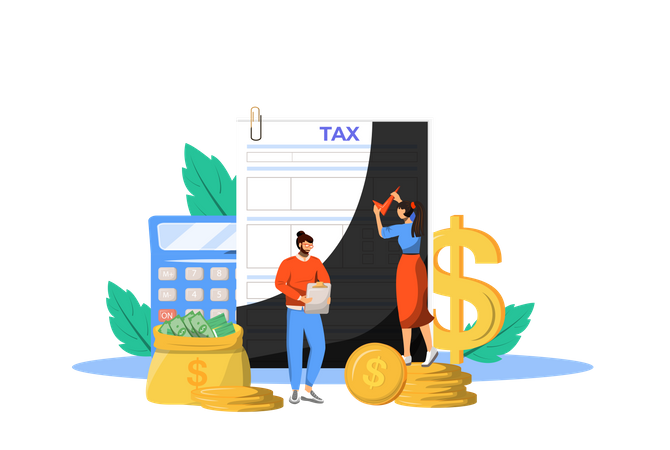 Ligne directrice sur le paiement des impôts  Illustration