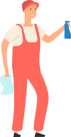 Limpiador masculino  Ilustración