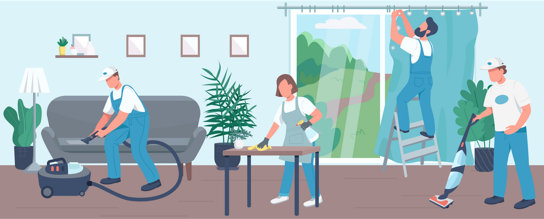 Limpieza del hogar  Ilustración