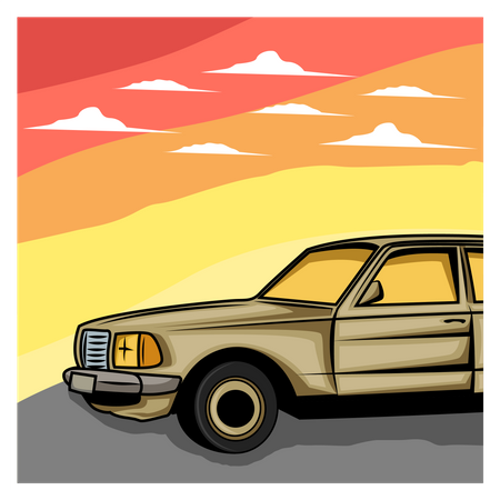 Belo carro  Ilustração