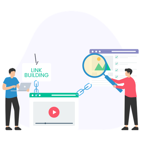 Link Building  Illustration