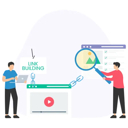 Link Building  Illustration