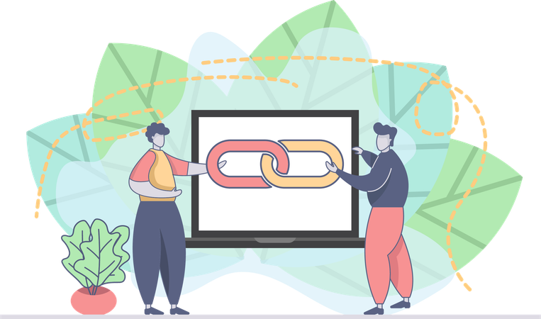 Link Building  Illustration