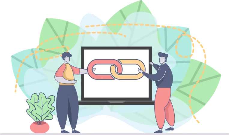 Link Building  Illustration