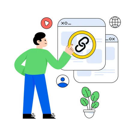 Link Building  Illustration