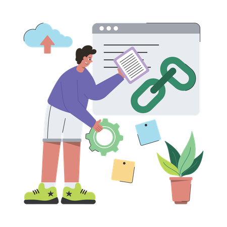 Link Building  Illustration