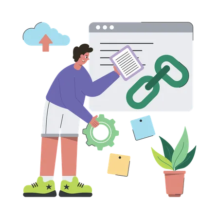 Link Building  Illustration