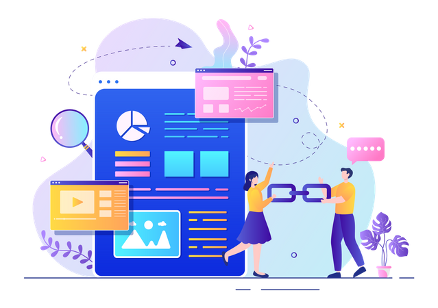 Linking search analytics  Illustration