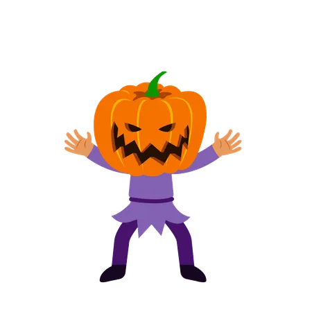 Linterna de calabaza Jack  Ilustración