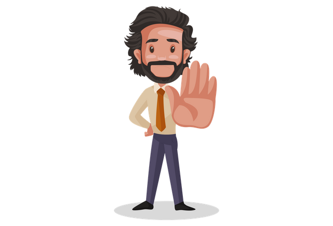 L'investisseur évite d'investir de l'argent  Illustration