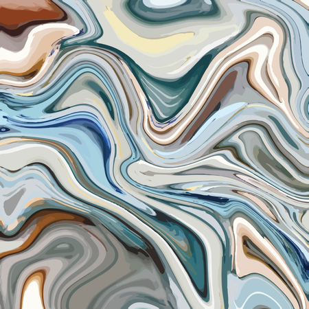 Liquid marble texture design, colorful marbling surface, vibrant abstract paint design  Illustration