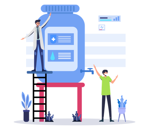 Liquid Medicine Storage  Illustration