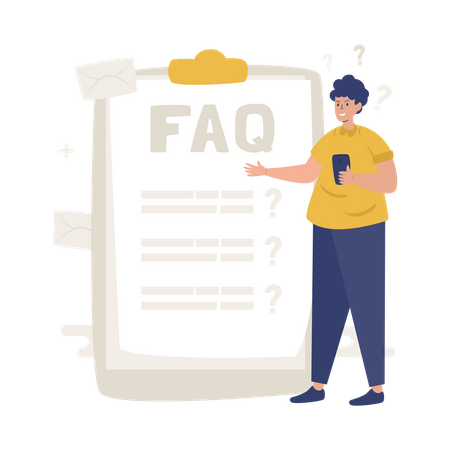 List of questions Illustration