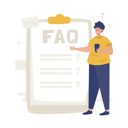 List of questions Illustration
