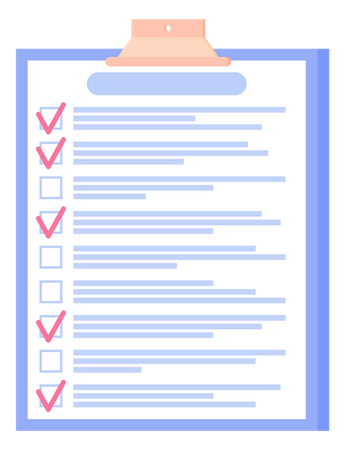 Lista de negócios para fazer  Ilustração