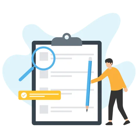 Lista de verificação  Ilustração