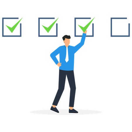 Lista de verificação de desenvolvimento pessoal  Ilustração