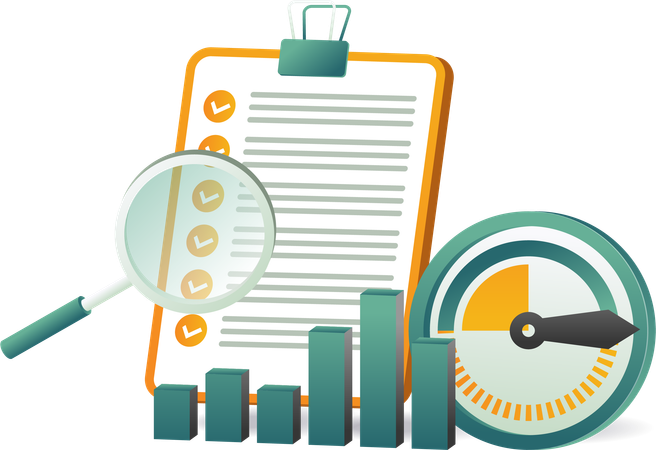 Lista de verificação de negócios  Ilustração