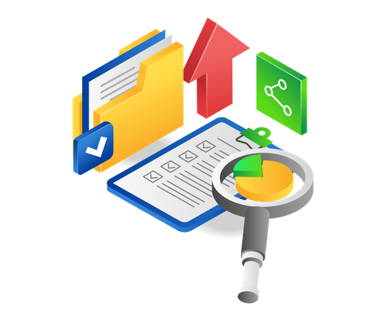 Lista de verificación de análisis de datos  Illustration