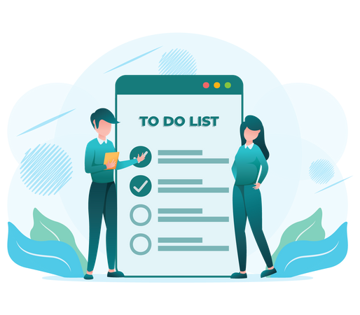Liste de choses à faire  Illustration