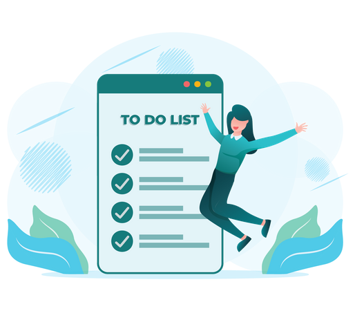 Liste de choses à faire  Illustration