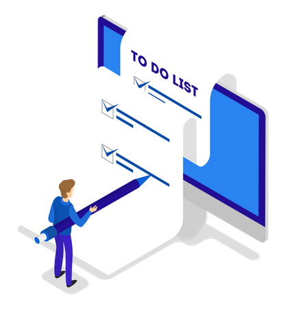 Liste de choses à faire  Illustration