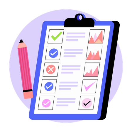 Liste de contrôle  Illustration