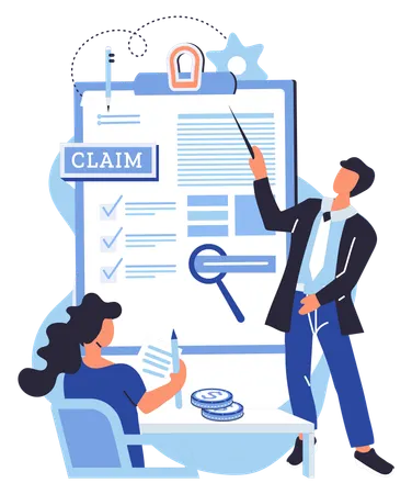 La liste de contrôle peut vous aider à vous assurer que tous les documents requis sont inclus  Illustration
