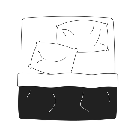 Lit king size confortable  Illustration