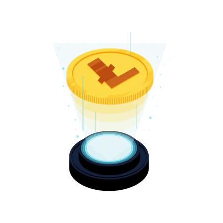 Crypto Coins Flat Illustration In This Design You Can See How Technology Connect To Each Other Each File Comes With A Project In Which You Can Easily Change Colors And More Illustration
