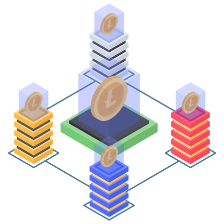 Litecoin database connectivity Illustration