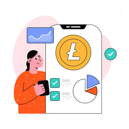 Litecoin-Technologie  Illustration