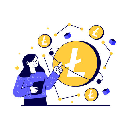 Litecoin-Technologie  Illustration
