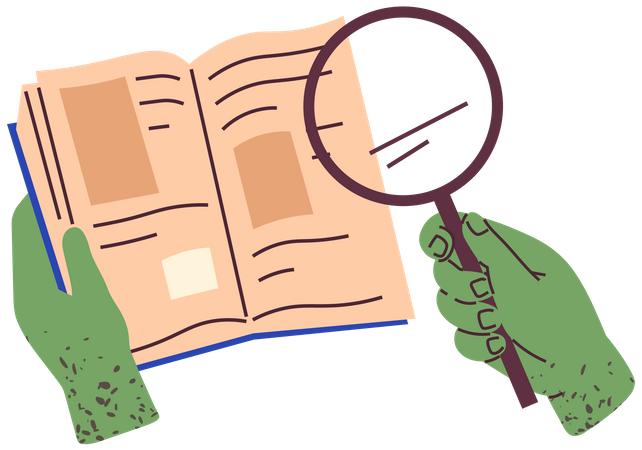 Literatur lesen  Illustration