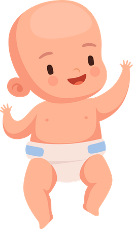 Little Baby Boy  Illustration