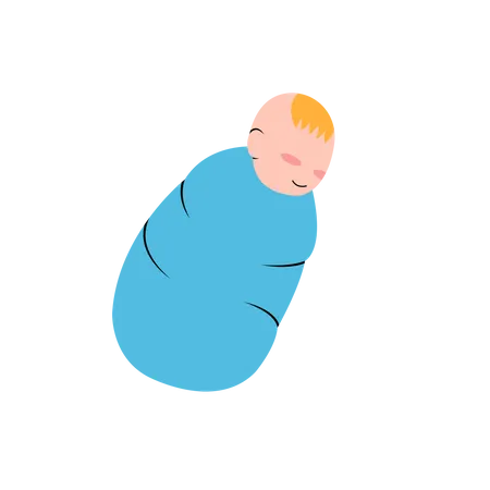 Baby Boy Character Illustration