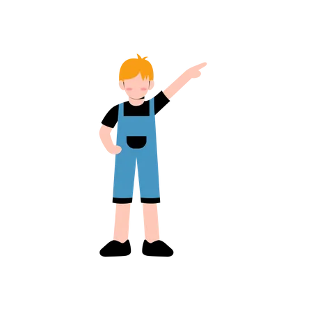 Little Boy Character Illustration