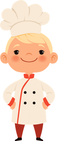 Little boy chef  Illustration