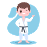 fighting pose illustration